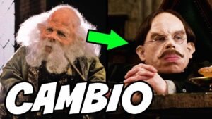 retrato del profesor flitwick en hogwarts