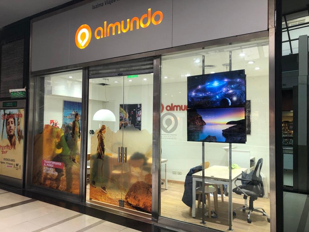 Dónde están ubicadas las sucursales de Al Mundo en los shoppings