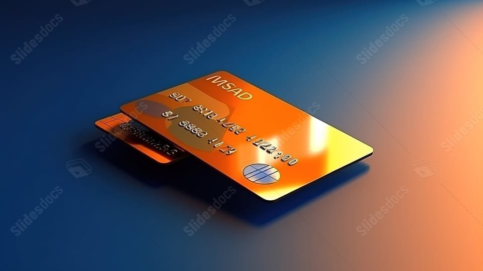 tarjeta mastercard sobre fondo neutro