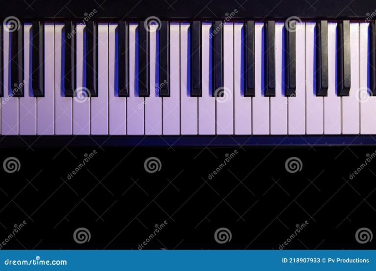 Cuáles son los acordes mayores y menores en el piano 9 teclas de piano en primer plano